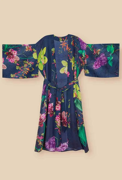 Powder Ink Kimono Gown