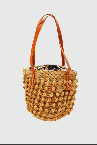 Boucle Crochet Straw Bag