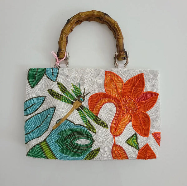 Dragonfly Beaded Bag
