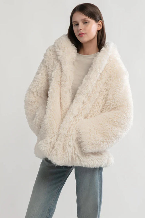 Shaggy Hood Fluff Jacket – ShayLuLa Jewelry & Gifts