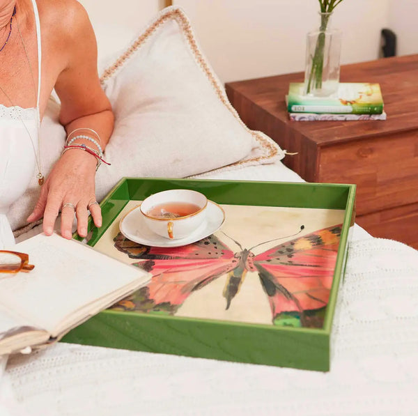Butterfly Square Tray