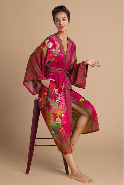 Powder Hummingbird Kimono