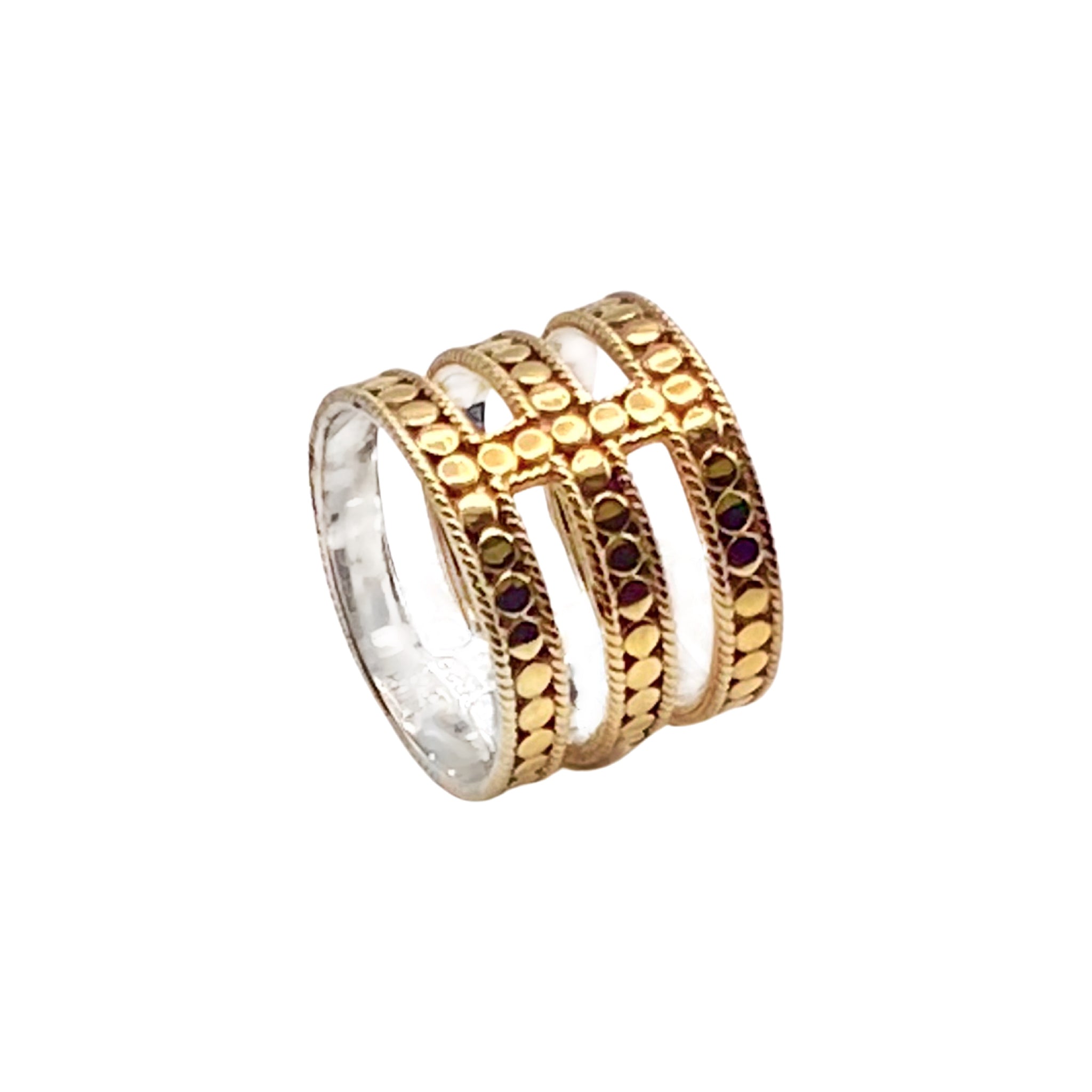 Anna Beck Triple Bar 18k vermeil ring available at Shaylula Jewlery & Gifts in Tarrytown, NY and online.