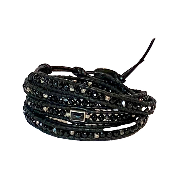 Chan Luu Onyx Wrap Bracelet - Available at Shaylula Jewlery & Gifts in Tarrytown, NY and online.