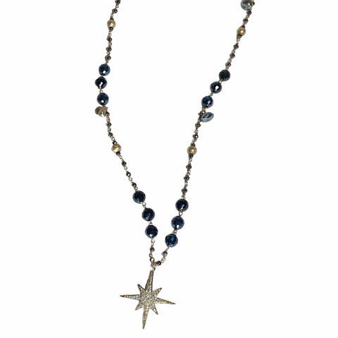 Diamond Starburst Spinel Necklace
