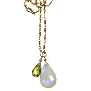 Robindira Unsworth Moonstone & Labradorite Necklace Available at Shaylula Jewlery & Gifts in Tarrytown, NY