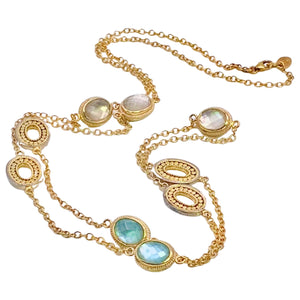 Anna Beck Mother of Pearl Doublet Necklace. Available at Shaylula Jewlery & Gifts in Tarrytown, NY