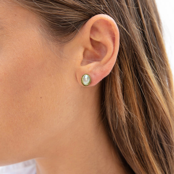 Anna Beck Mother of Pearl Stud Earrings - Available at Shaylula Jewlery & Gifts in Tarrytown, NY