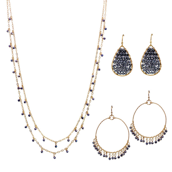 Double Trouble Necklace & Earring Set