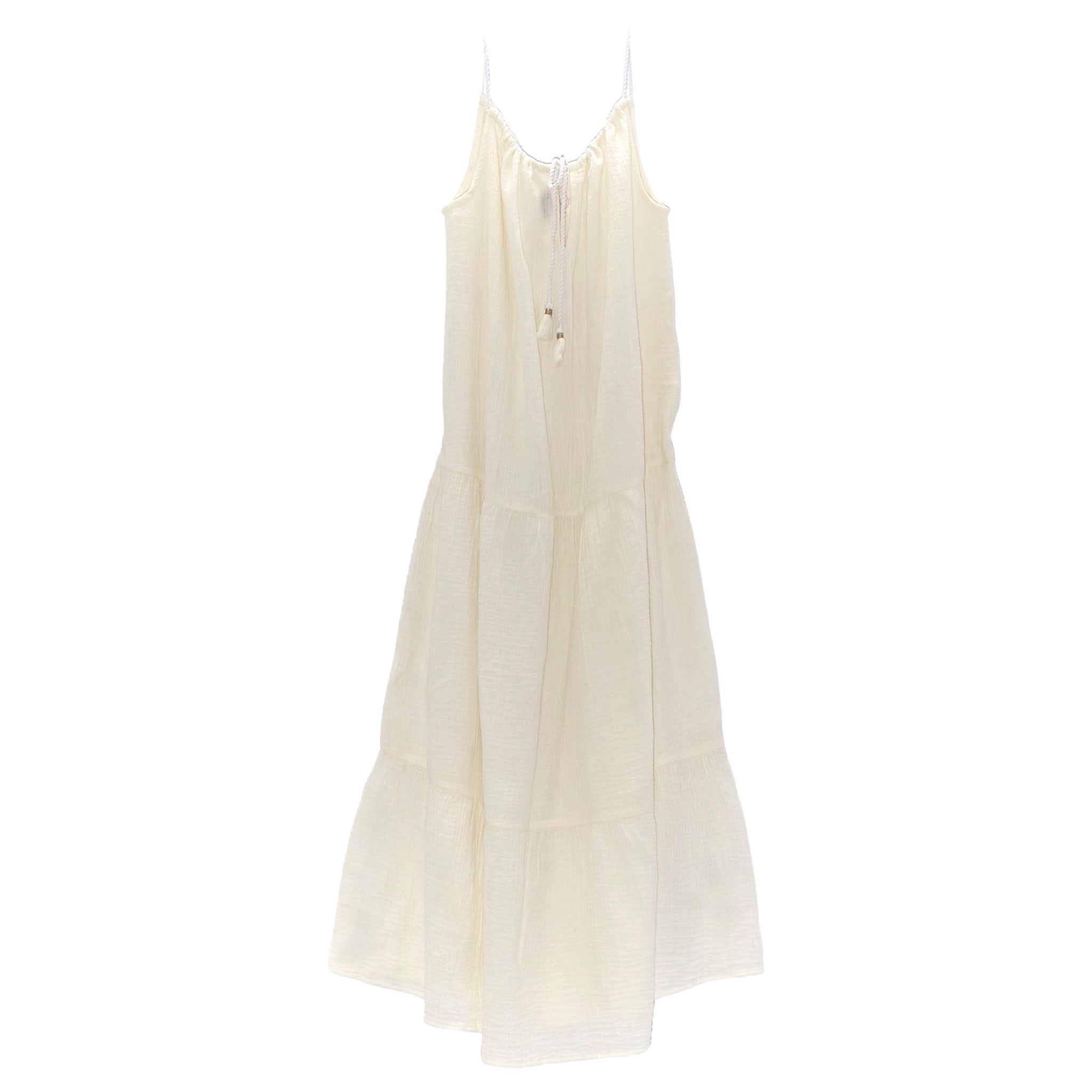 Echo Design NY Double Gauze Tiered Maxi Breeze Dress available at Shaylula Jewlery & Gifts in Tarrytown, NY and online. The Maxi Breeze Dress is light as air and super soft! This perfect weight cotton dress will be your go-to all season long.  • Cotton