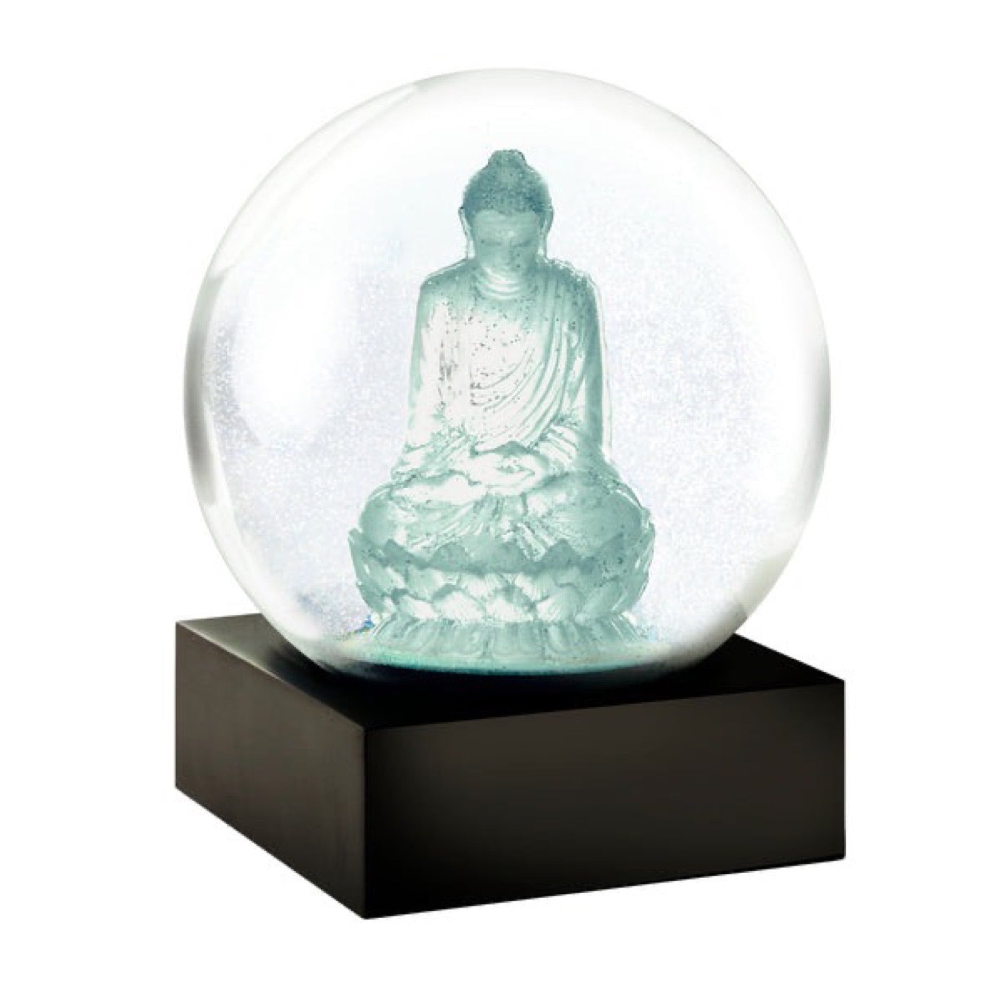 Cool Snow Globes Crystal Buddha Snow Globe available at Shaylula Jewlery & Gifts in Tarrytown, NY and online. The Buddha, his spirit has journeyed through the world for over two millennia. Poets have celebrated him, writers retell the story of his soul's journey. In his honor, this snow globe illuminates him showered in silver wishing compassion and kindness find all who gaze upon him.
