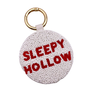 Tiana NY Sleepy Hollow Keychain available at Shaylula Jewlery & Gifts in Tarrytown, NY and online. This Shaylula exclusive beaded keychain is handmade just for us! Show your town pride!  • 3" Diameter